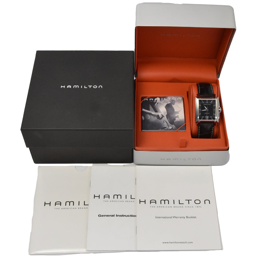 HAMILTON Torrent H304150 Date Calfskin Embossed black Dial Automatic Men's
 Watch J#145083