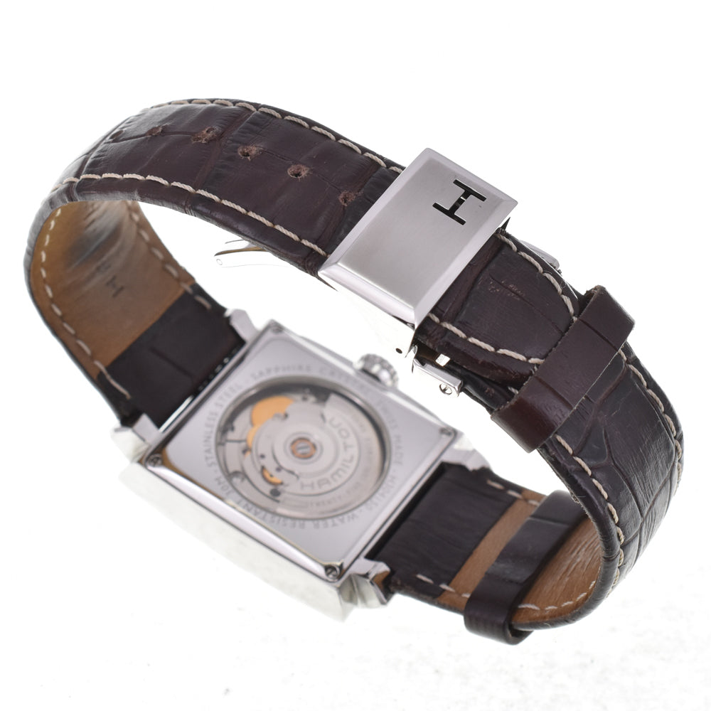 HAMILTON Torrent H304150 Date Calfskin Embossed black Dial Automatic Men's
 Watch J#145083