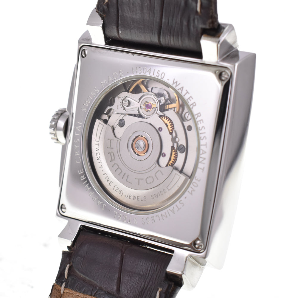 HAMILTON Torrent H304150 Date Calfskin Embossed black Dial Automatic Men's
 Watch J#145083