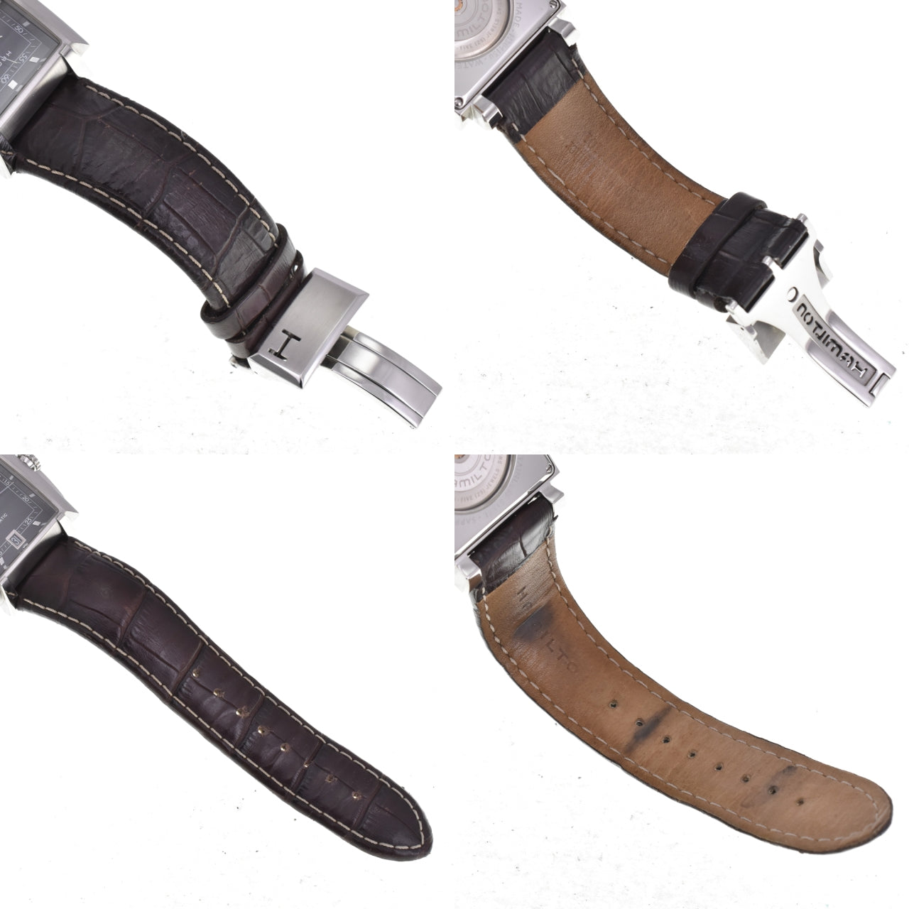 HAMILTON Torrent H304150 Date Calfskin Embossed black Dial Automatic Men's
 Watch J#145083