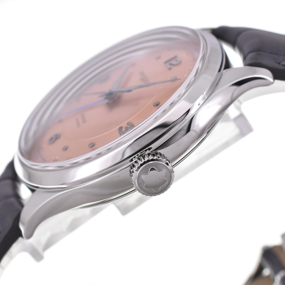 with paper MONTBLANC Heritage 119950 GMT salmon pink Dial Automatic Men's
 Watch I#145084