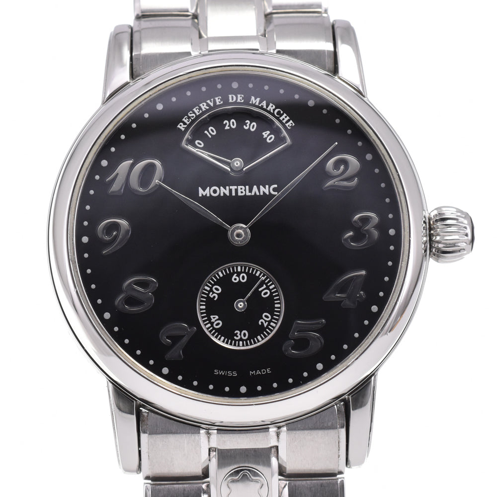 MONTBLANC Meistersteck 7017 Power reserve black Dial Hand Winding Men's
 Watch K#145085