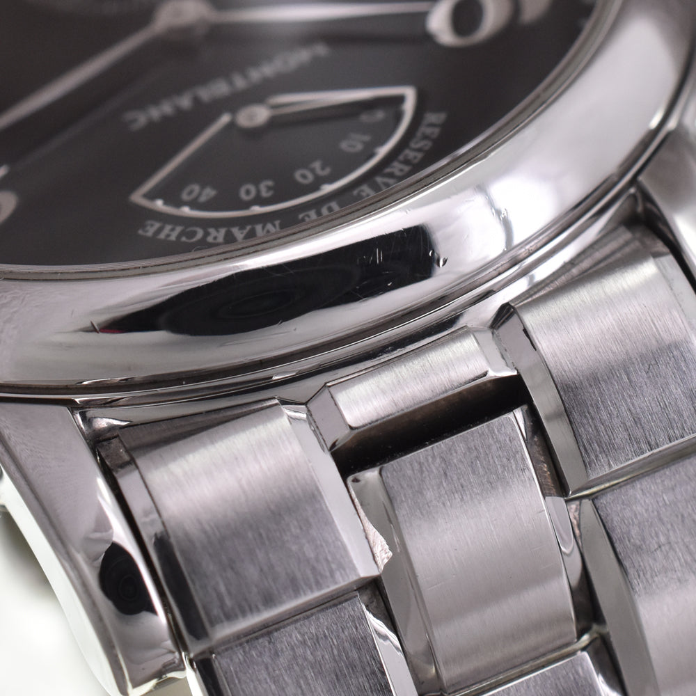 MONTBLANC Meistersteck 7017 Power reserve black Dial Hand Winding Men's
 Watch K#145085