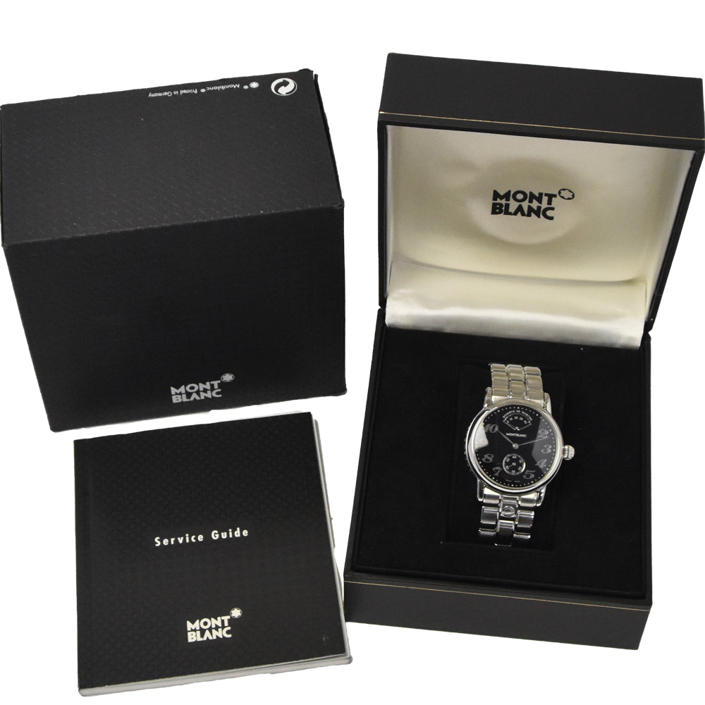 MONTBLANC Meistersteck 7017 Power reserve black Dial Hand Winding Men's
 Watch K#145085