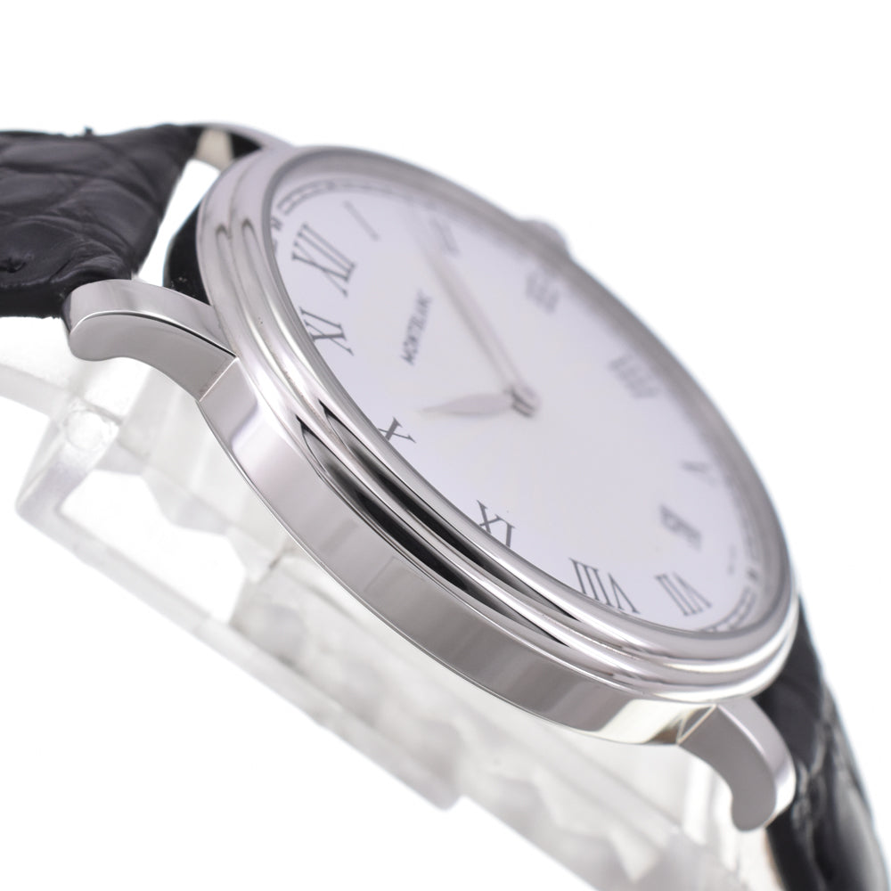 with paper MONTBLANC Tradition Date 112635 white Dial Quartz Men's
 Watch K#145092