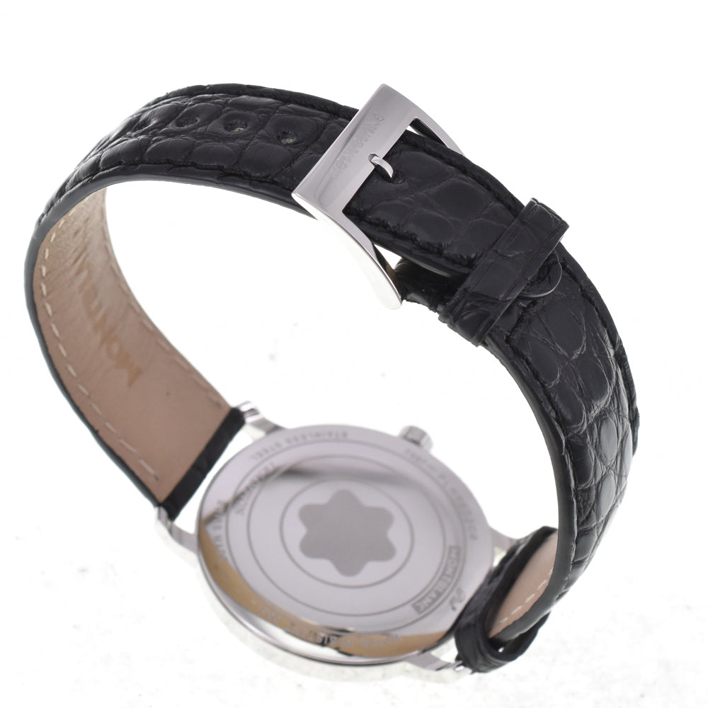 with paper MONTBLANC Tradition Date 112635 white Dial Quartz Men's
 Watch K#145092