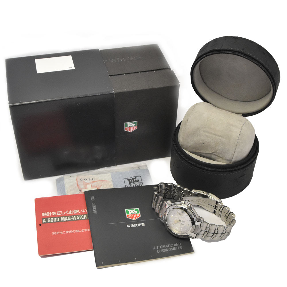 TAG HEUER 6000 Series Professional Chronometer WH5111-2 Silver Dial Automatic Men's
 Watch M#145101
