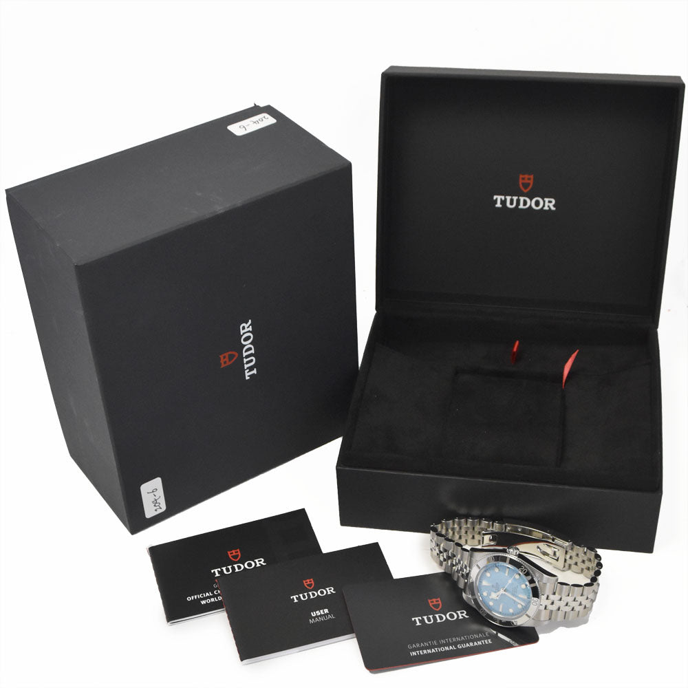 with paper TUDOR Black Bay 54 M79000-0001 200M Lagoon blue Dial Automatic Men's
 Watch I#145104