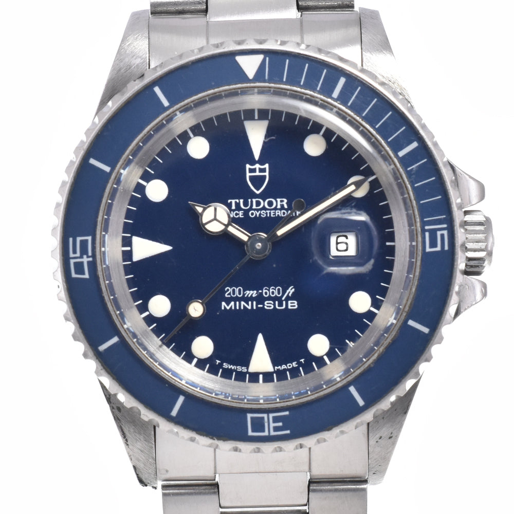 TUDOR Prince Oyster Date Mini Sub 73090 blue Dial Automatic Boy's
 Watch N#145108