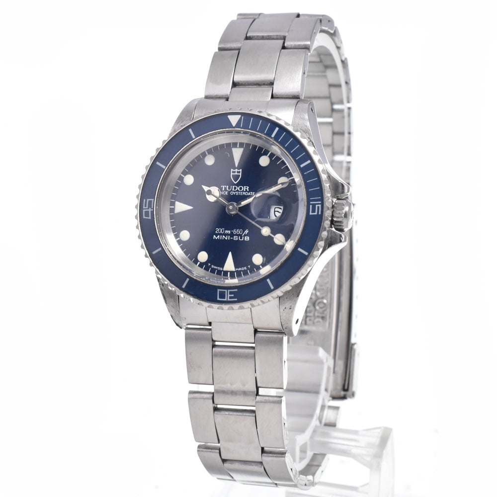 TUDOR Prince Oyster Date Mini Sub 73090 blue Dial Automatic Boy's
 Watch N#145108