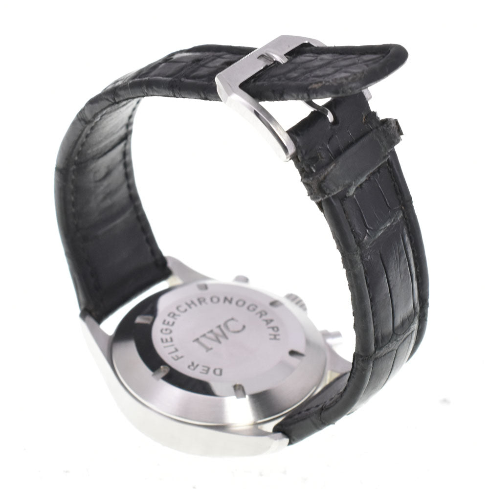 IWC SCHAFFHAUSEN Mechanical freeger IW370603 Chronograph day date black Dial Automatic Men's
 Watch J#145110