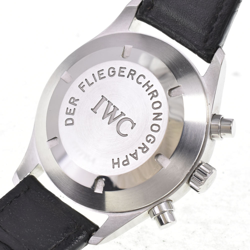 IWC SCHAFFHAUSEN Mechanical freeger IW370603 Chronograph day date black Dial Automatic Men's
 Watch J#145110
