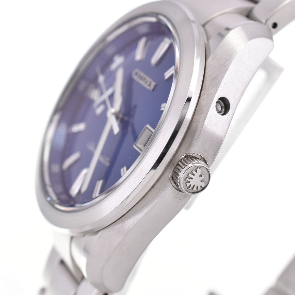 with paper CITIZEN The citizen AQ1050-50L eco Drive blue Dial Solar Men's
 Watch I#145112