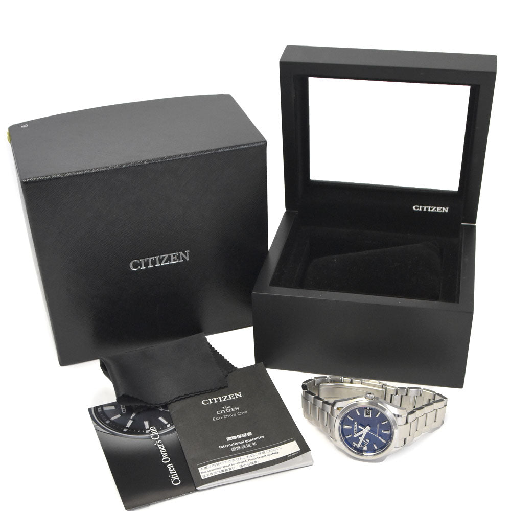 with paper CITIZEN The citizen AQ1050-50L eco Drive blue Dial Solar Men's
 Watch I#145112