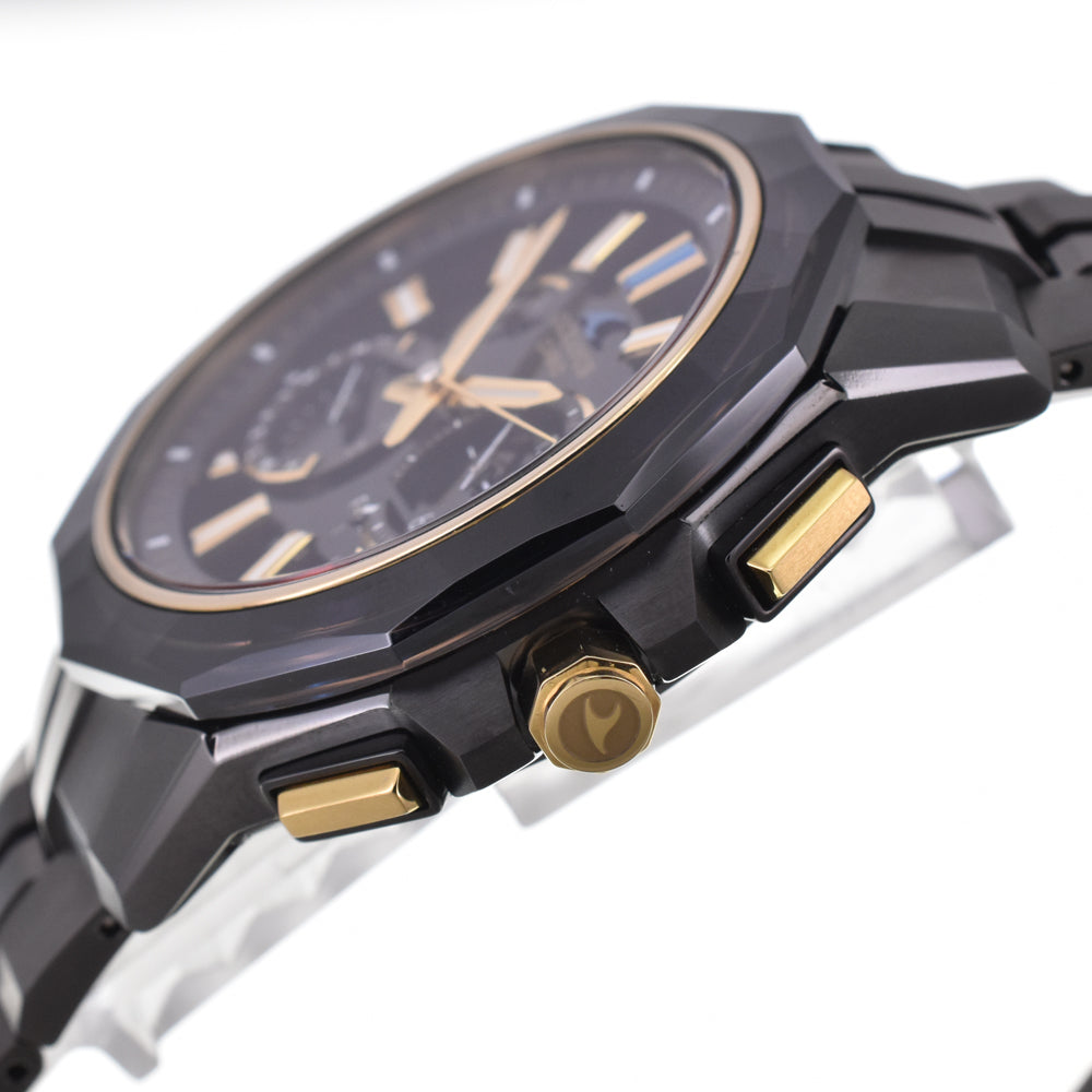 with paper CASIO Manta SG1000 Series OCW-SG1000ZE-1AJR World limited 350 black Dial Radio Sync Solar Men's
 Watch J#145114