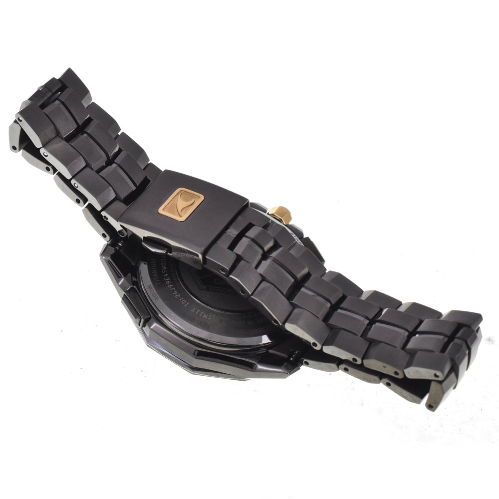 with paper CASIO Manta SG1000 Series OCW-SG1000ZE-1AJR World limited 350 black Dial Radio Sync Solar Men's
 Watch J#145114