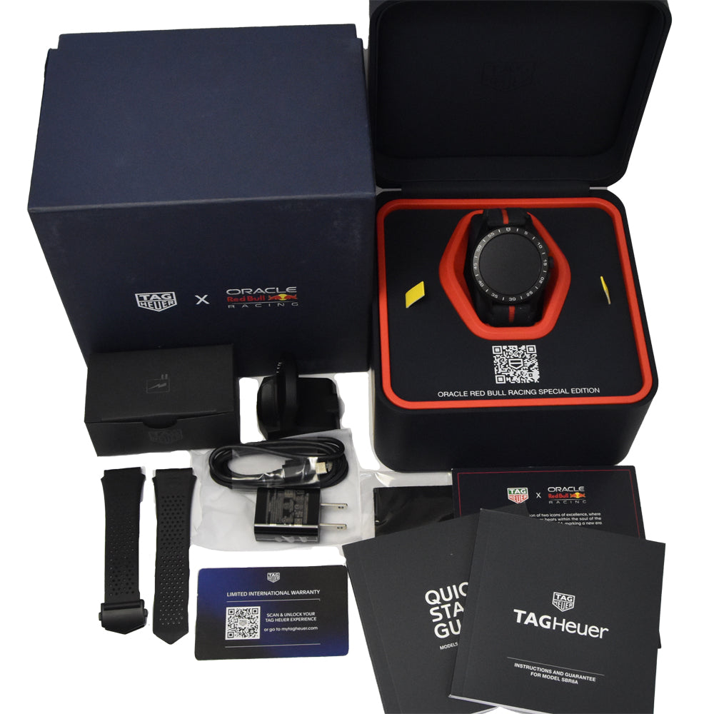 with paper TAG HEUER Connected Caliber E4 SBR8A80.EB0365 Oracle Red Bull Racing Edition liquid crystal Dial Quartz Men's
 Watch I#145116