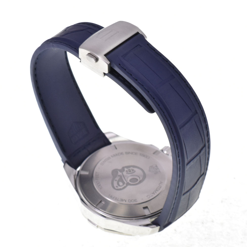 with paper TAG HEUER Aqua racer WAY201A.FT6178 Date blue Dial Automatic Men's
 Watch J#145118