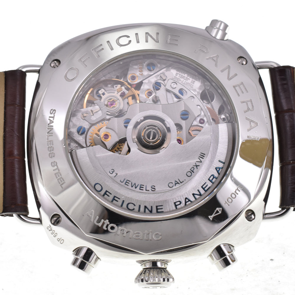 PANERAI Radio meal PAM00214 Chronograph black Dial Automatic Men's
 Watch I#145121