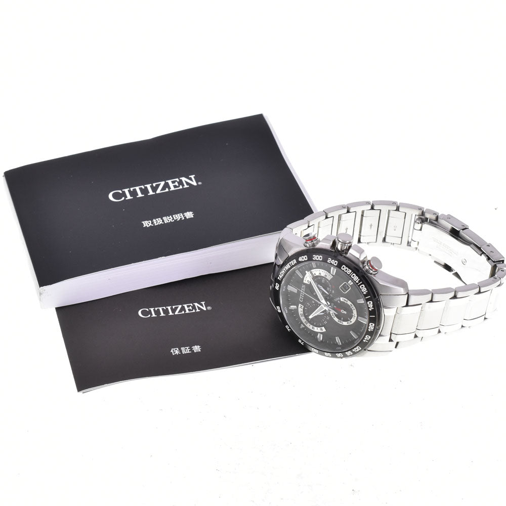 with paper CITIZEN Atessa E610-S104831 Eco Drive black Dial Radio Sync Solar Men's
 Watch J#145126