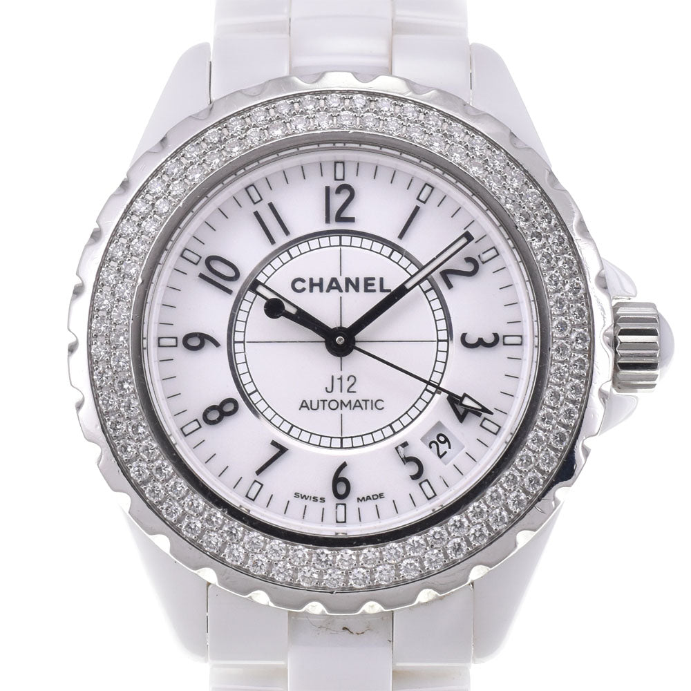 CHANEL J12 H0969 Diamond Bezel Date white Dial Automatic Men's
 Watch I#145134