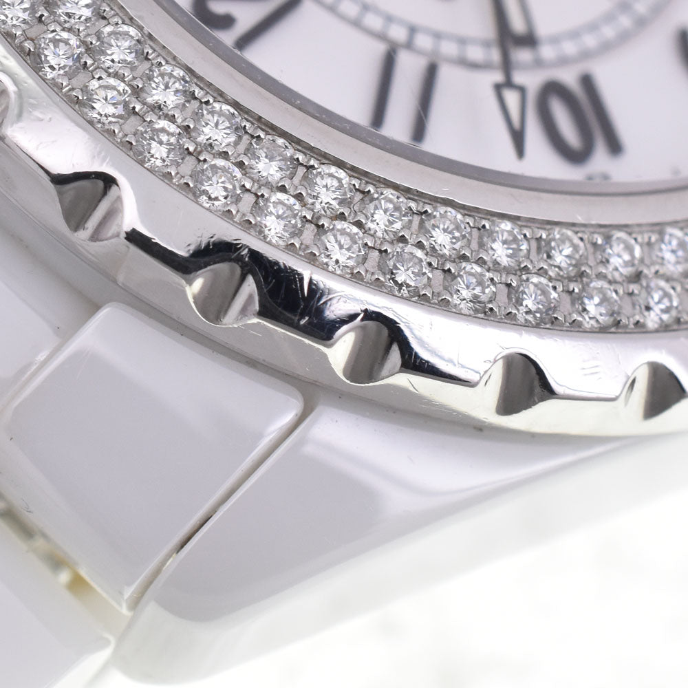 CHANEL J12 H0969 Diamond Bezel Date white Dial Automatic Men's
 Watch I#145134