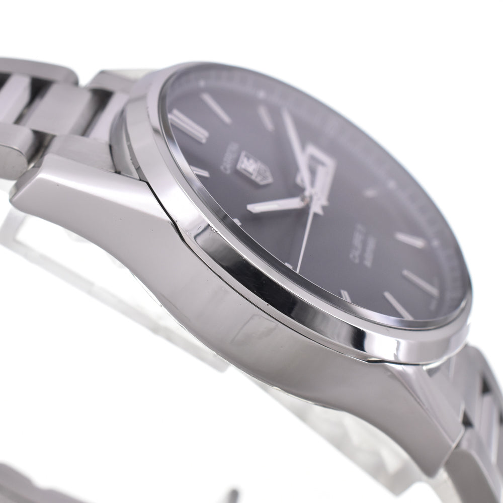 with paper TAG HEUER Carrera Caliber 5 WAR201A.BA0723 black Dial Automatic Men's
 Watch J#145138