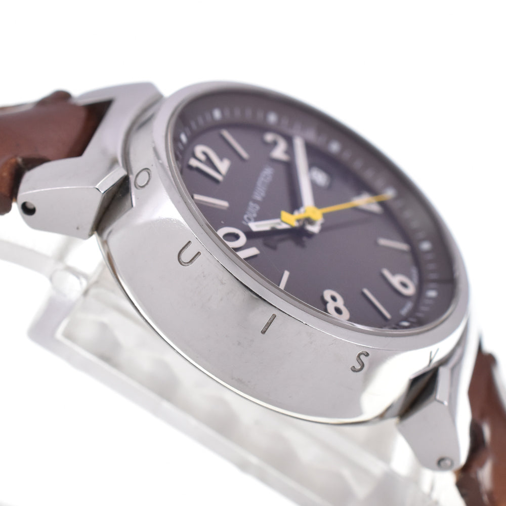 LOUIS VUITTON Tambourg Date Q1211 Brown Dial Quartz Ladies
 Watch I#145142