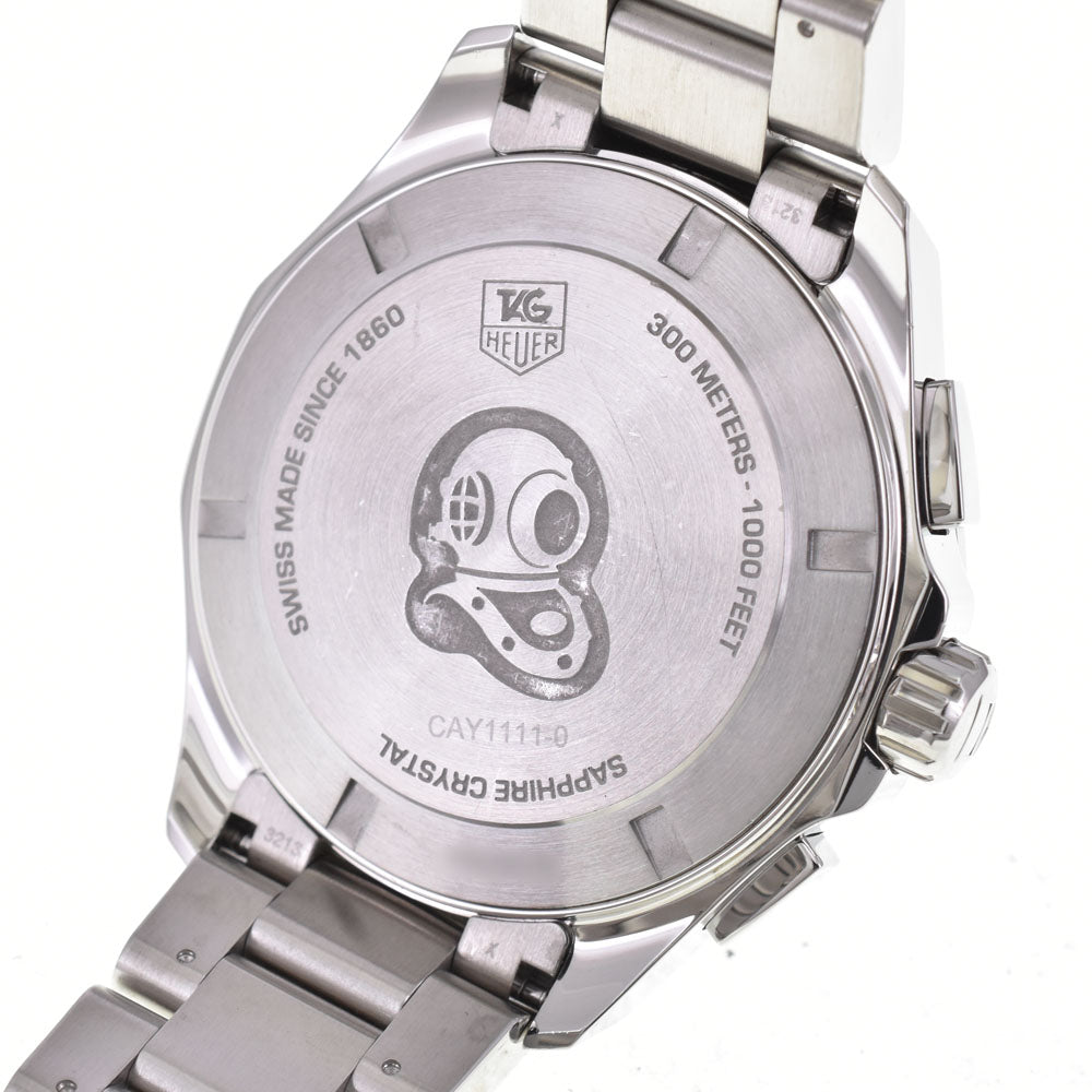 with paper TAG HEUER Aqua racer CAY1111.BA0927 Chronograph Date Silver Dial Quartz Men's
 Watch K#145144