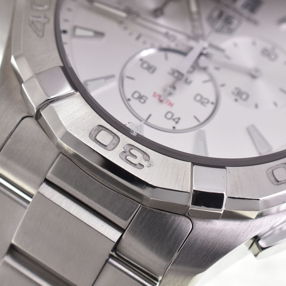 with paper TAG HEUER Aqua racer CAY1111.BA0927 Chronograph Date Silver Dial Quartz Men's
 Watch K#145144