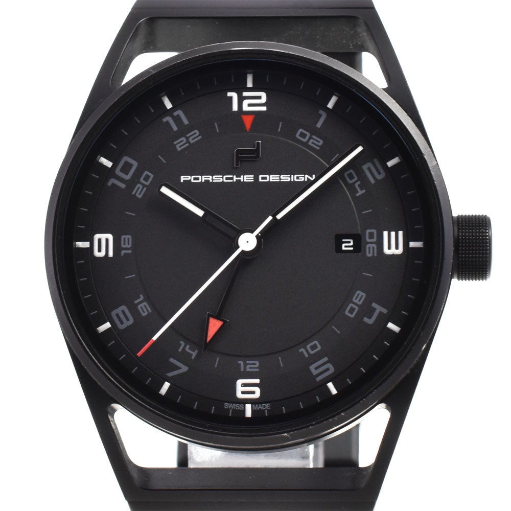 with paper Porsche Design 6020.2.02.001.02.2 GMT date black Dial Automatic Men's
 Watch J#145146