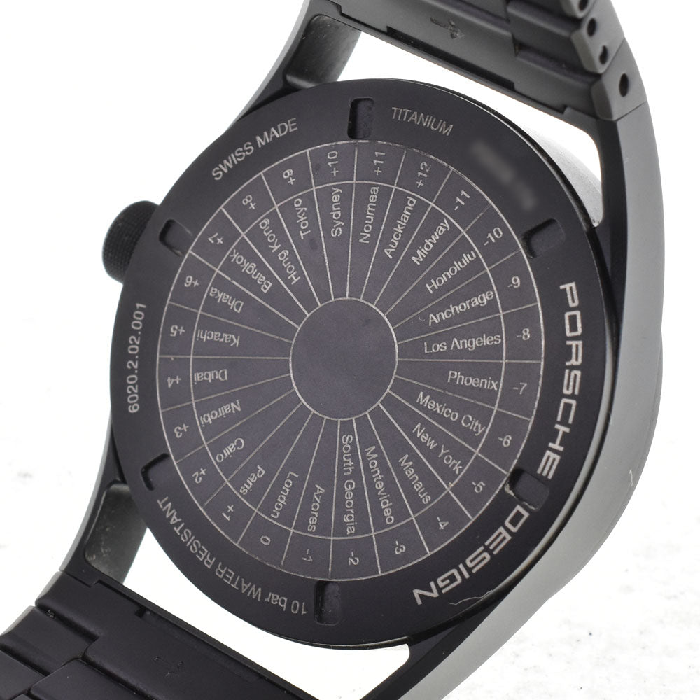 with paper Porsche Design 6020.2.02.001.02.2 GMT date black Dial Automatic Men's
 Watch J#145146
