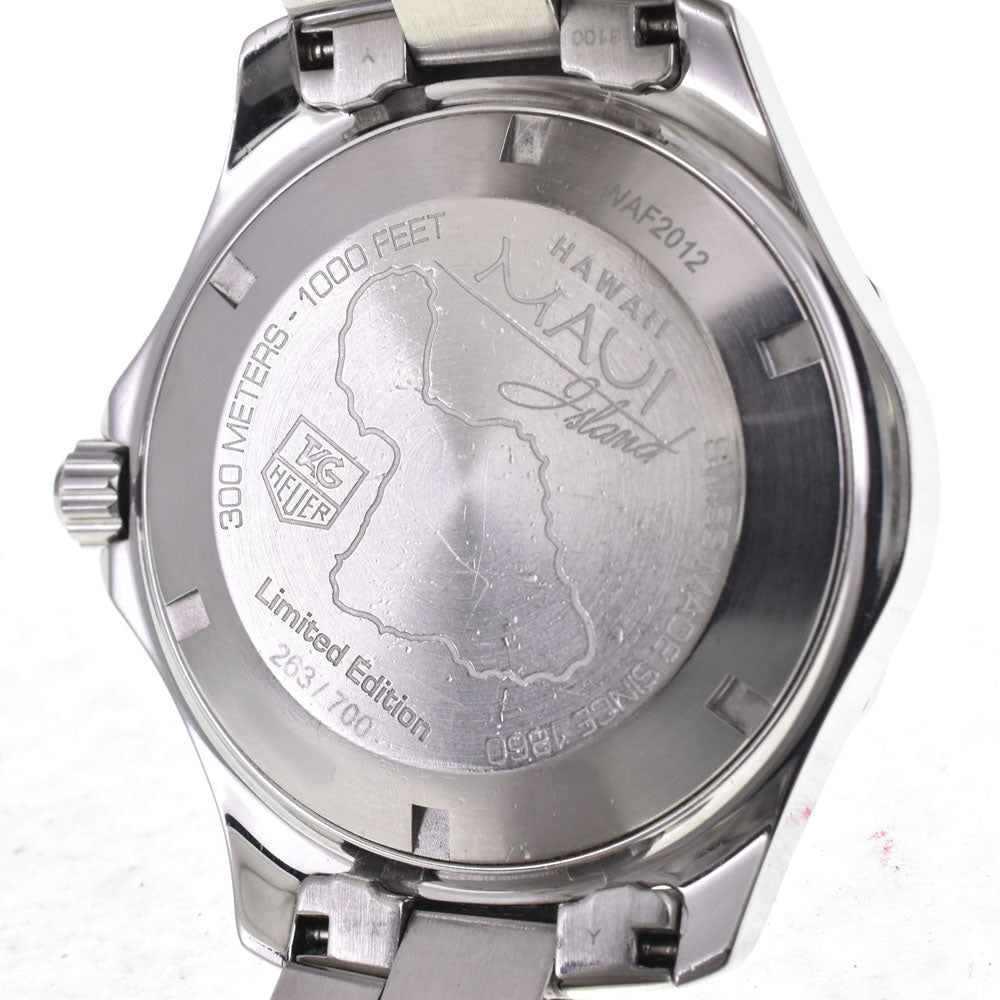 TAG HEUER Aqua racer WAF2012.BA0818 Date Maui Limited Edition Black shell Dial Automatic Men's
 Watch I#145150