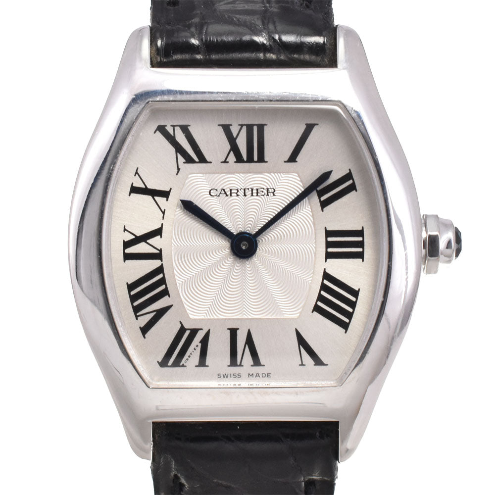 with paper CARTIER Tochu SM W1556361 WG Silver Dial Hand Winding Ladies
 Watch I#145155