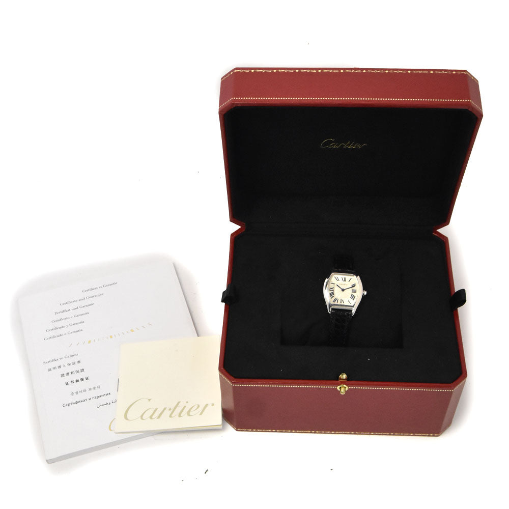 with paper CARTIER Tochu SM W1556361 WG Silver Dial Hand Winding Ladies
 Watch I#145155