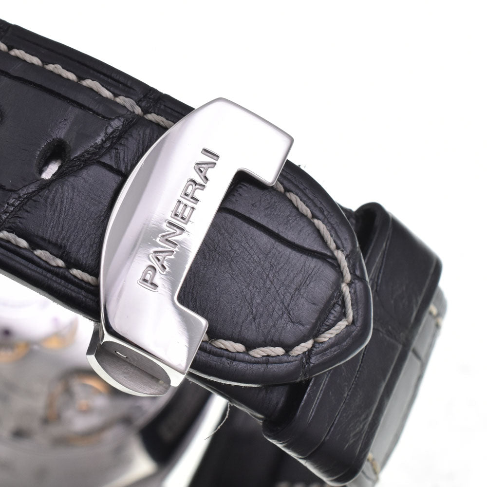 with paper PANERAI Luminor 1950 8 Days Chrono Monopulsante GMT PAM00275 black Dial Hand Winding Men's
 Watch □#145156