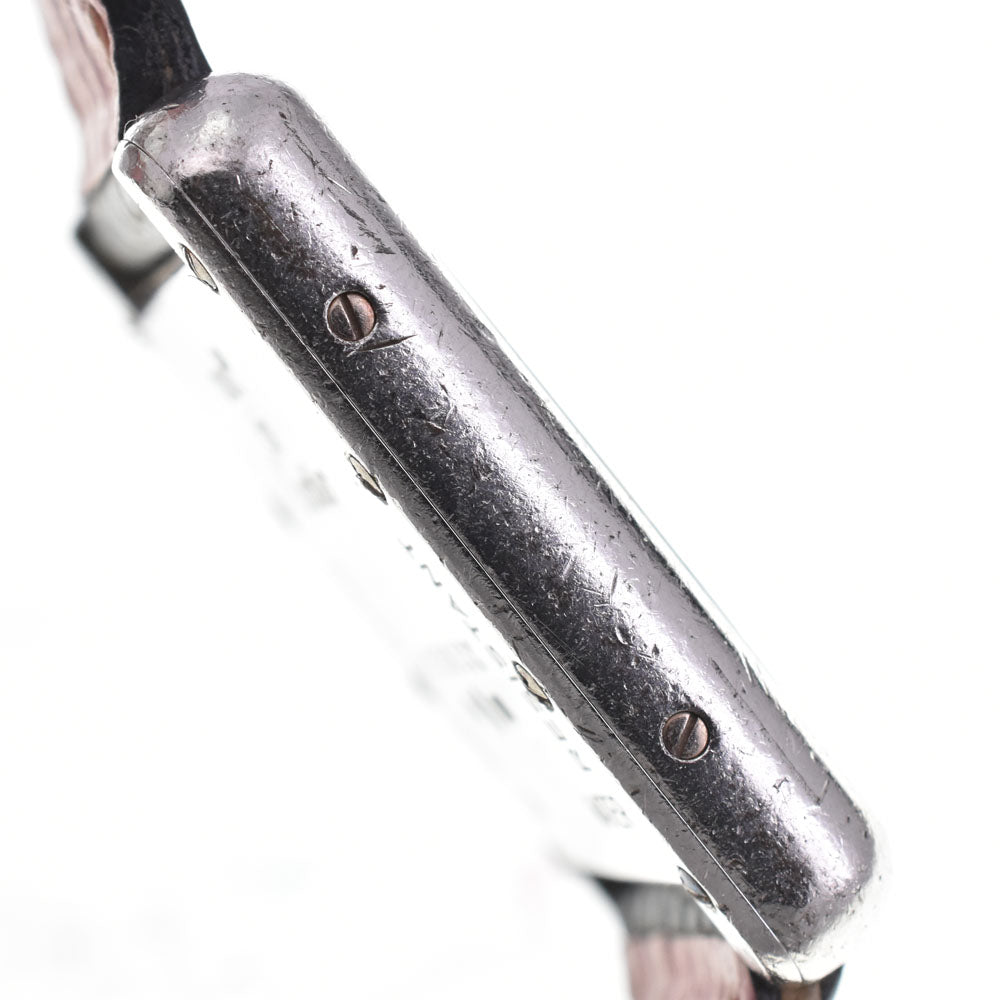 CARTIER Must Tank SM Vermeil W1014254/2416 SV 925 / Leather White / Silver Dial Quartz Ladies
 Watch I#145157