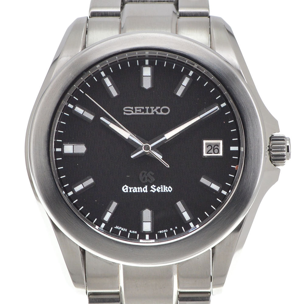 SEIKO Grand Seiko 8J56-8020/SBGF021 Date black Dial Quartz Men's
 Watch J#145161