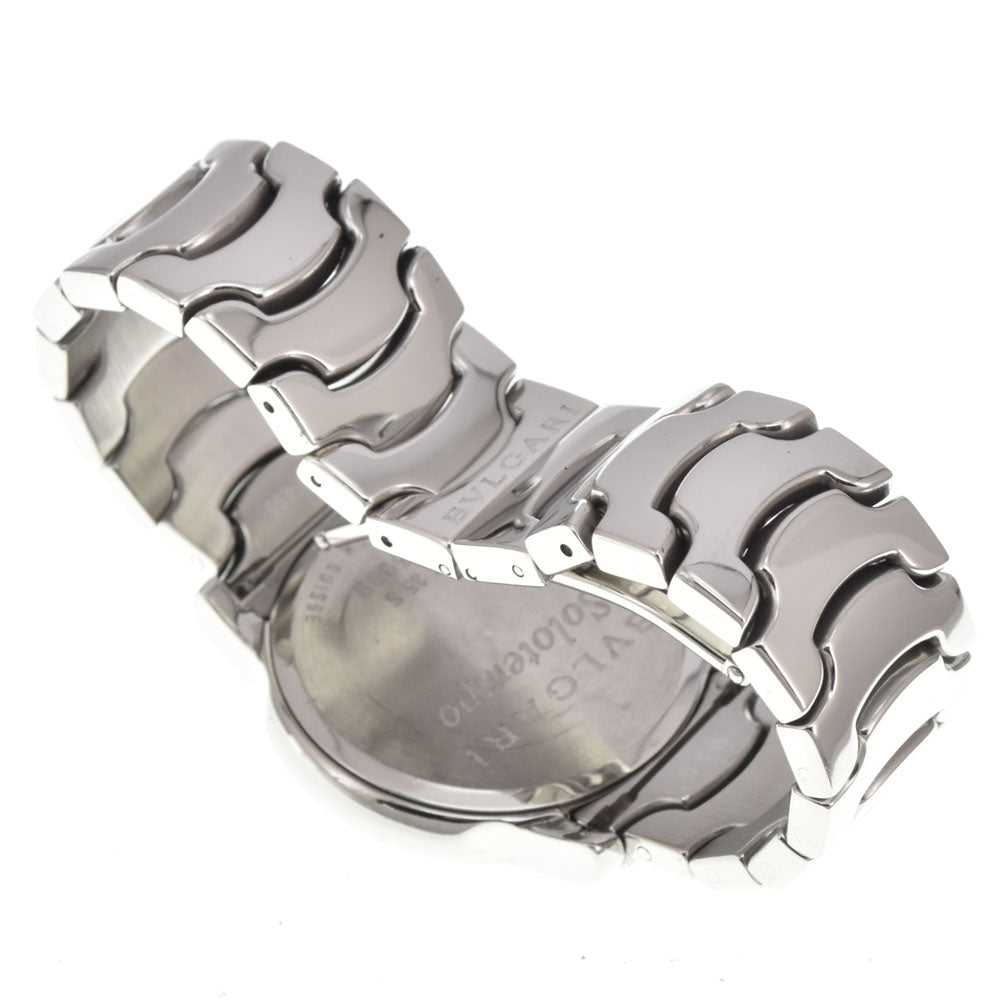 BVLGARI Solo tempo ST35S Date Black / Silver Dial Quartz Men's
 Watch M#145165