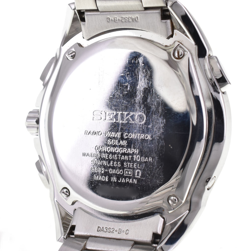 SEIKO Brights SAGA071/8B82-0AG0 black Dial Radio Sync Solar Men's
 Watch I#145166