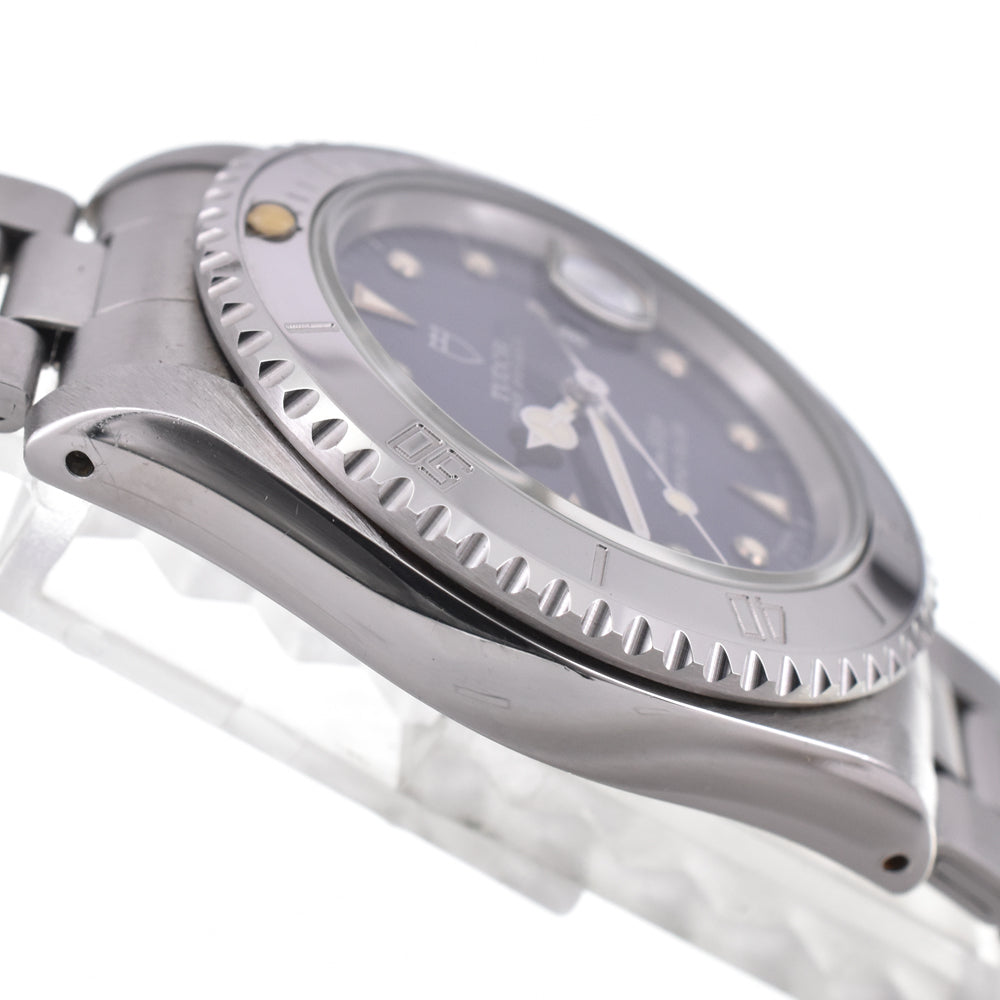 with paper TUDOR submariner mini sub 73190 Date blue Dial Automatic Boy's
 Watch J#145170