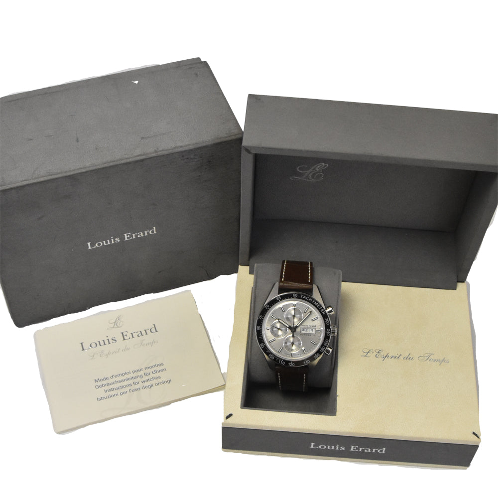 LOUIS ERARD Heritage Sportive LE78109AA01 Chronograph Silver Dial Automatic Men's
 Watch I#145172