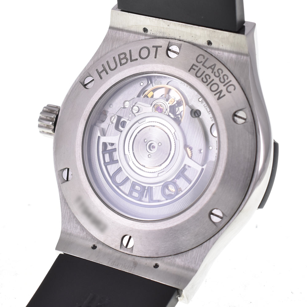 with paper HUBLOT Classic Fusion Titanium 542.NX.1171.RX black Dial Automatic Men's
 Watch I#145173