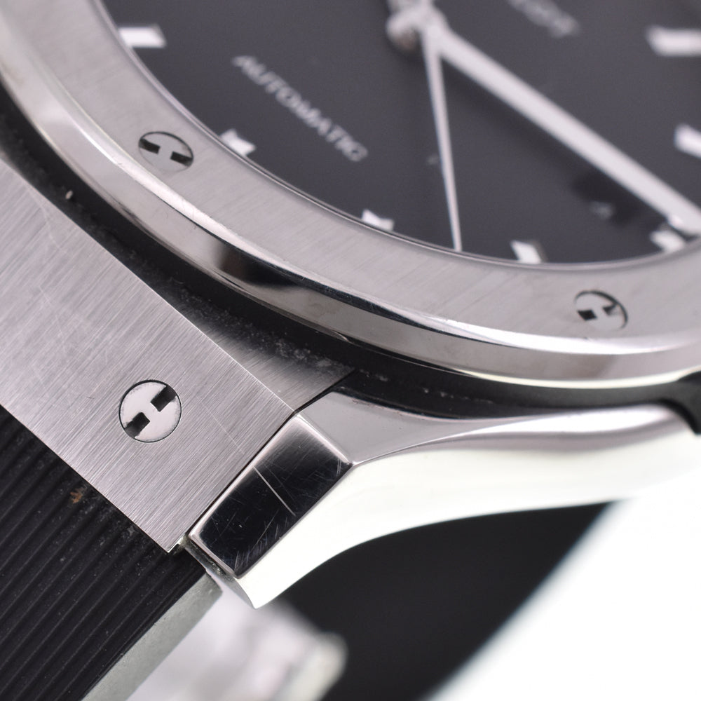 with paper HUBLOT Classic Fusion Titanium 542.NX.1171.RX black Dial Automatic Men's
 Watch I#145173