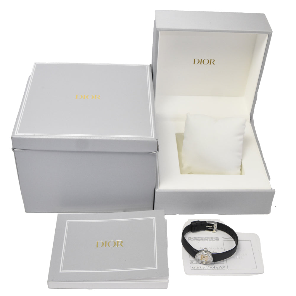 with paper Dior la di de dior CD040110-J Diamond Bezel Dial shell Dial Quartz Ladies
 Watch I#145176