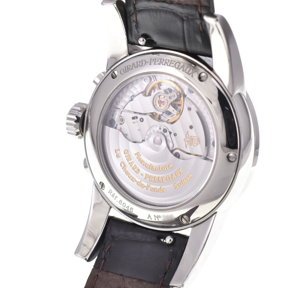 with paper GIRARD-PERREGAUX Flyback 80460.0.11.11M7 8P diamond White / white shell Dial Automatic Ladies
 Watch □#145188