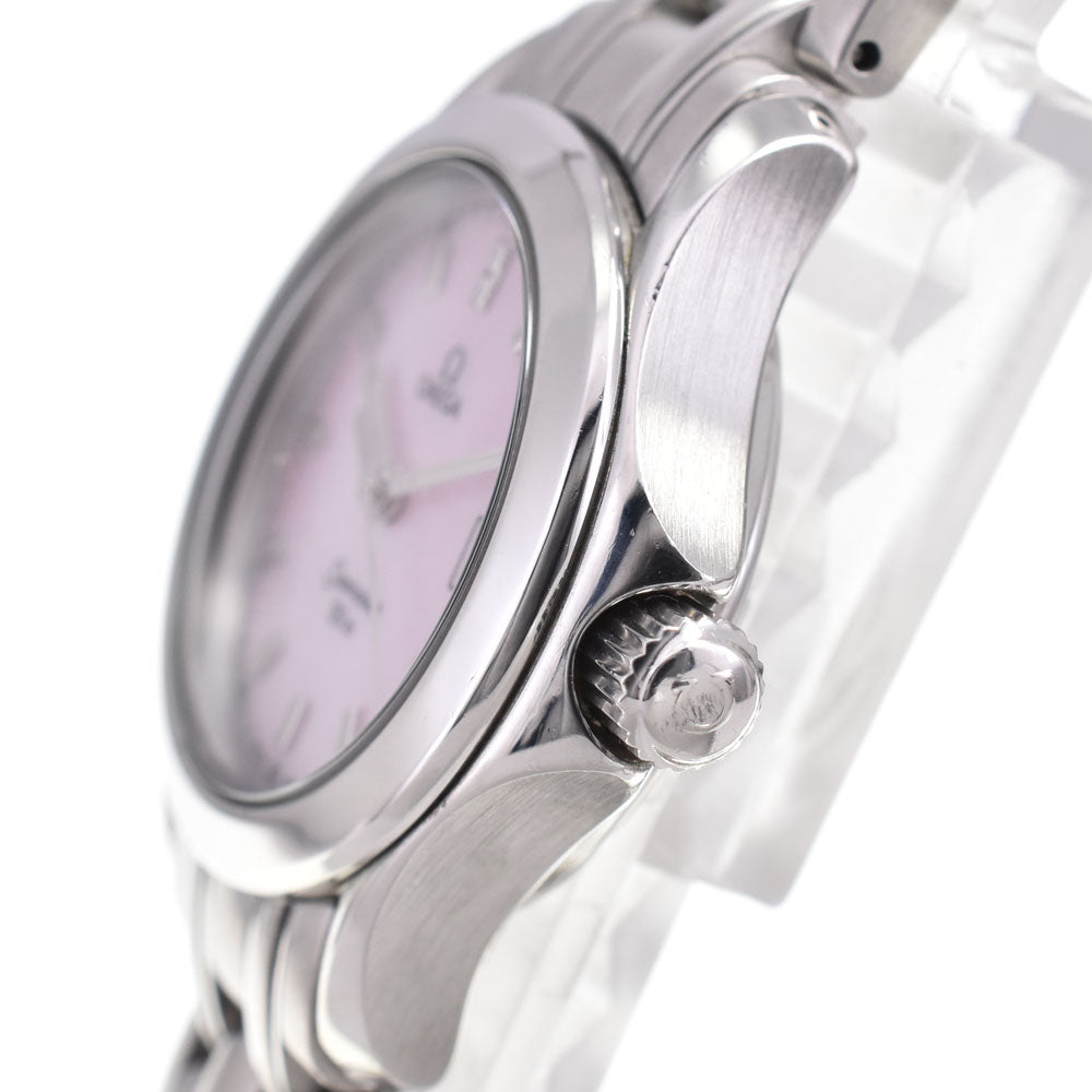 with paper OMEGA Seamaster 120M 2581.74 2P diamond date Pink shell Dial Quartz Ladies
 Watch M#145190