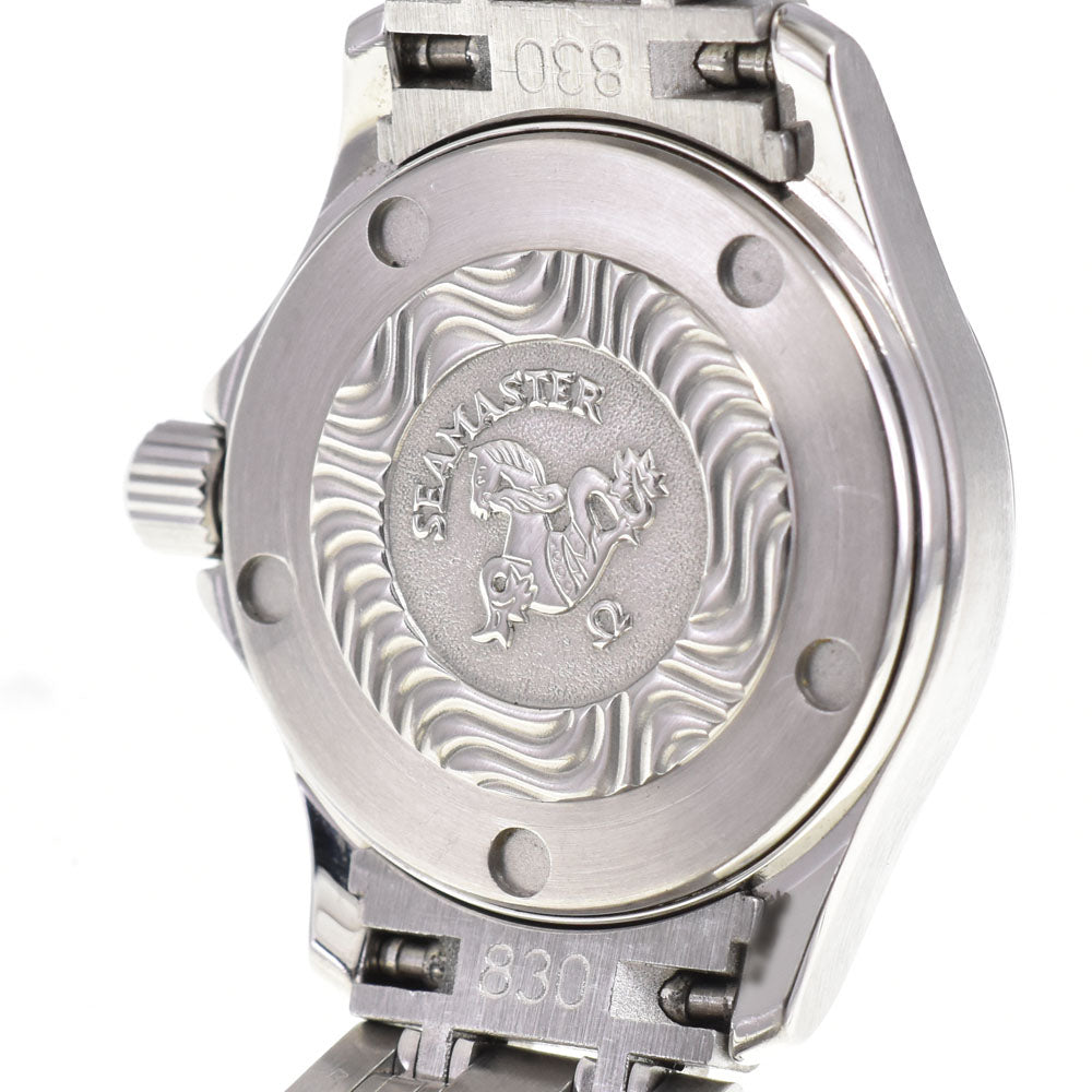 with paper OMEGA Seamaster 120M 2581.74 2P diamond date Pink shell Dial Quartz Ladies
 Watch M#145190