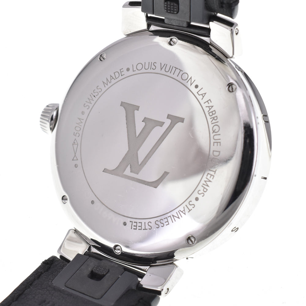 with paper LOUIS VUITTON Tambour Moon Dual Time Q8D10 Silver Dial Quartz Men's
 Watch J#145200