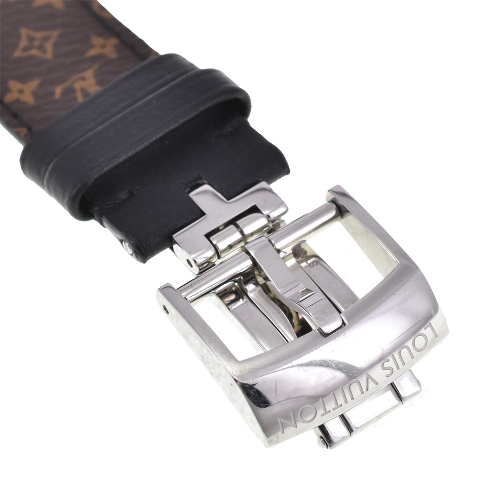 with paper LOUIS VUITTON Tambour Moon Dual Time Q8D10 Silver Dial Quartz Men's
 Watch J#145200